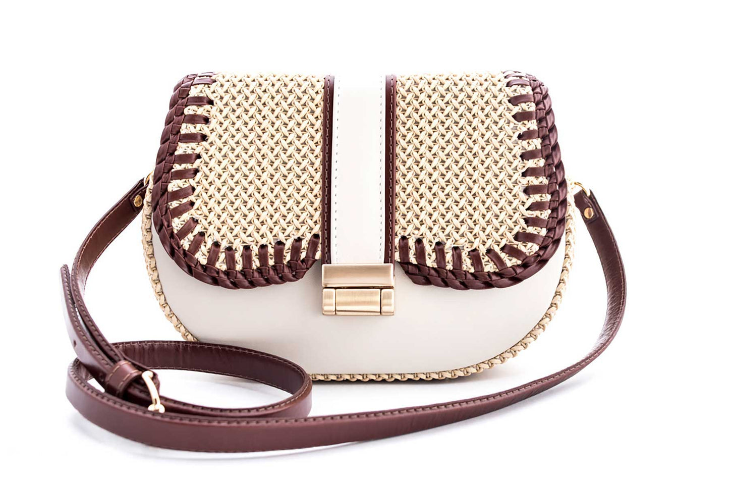 Bolsa Tarsila Mini Off White c/ Café