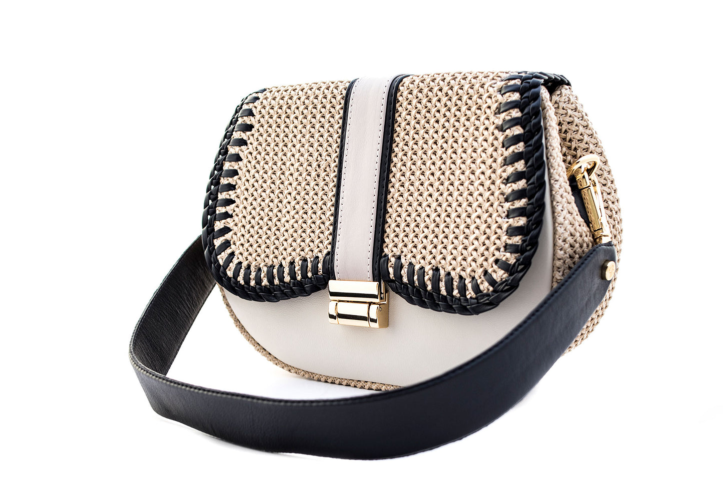 Bolsa Tarsila Off-White c/ Preto