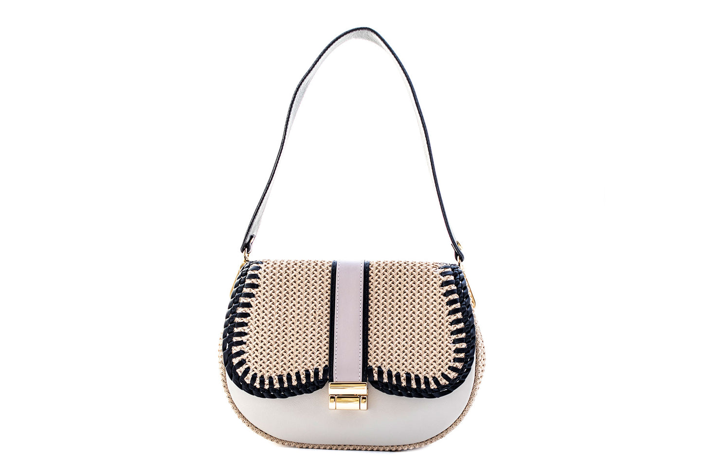 Bolsa Tarsila Off-White c/ Preto