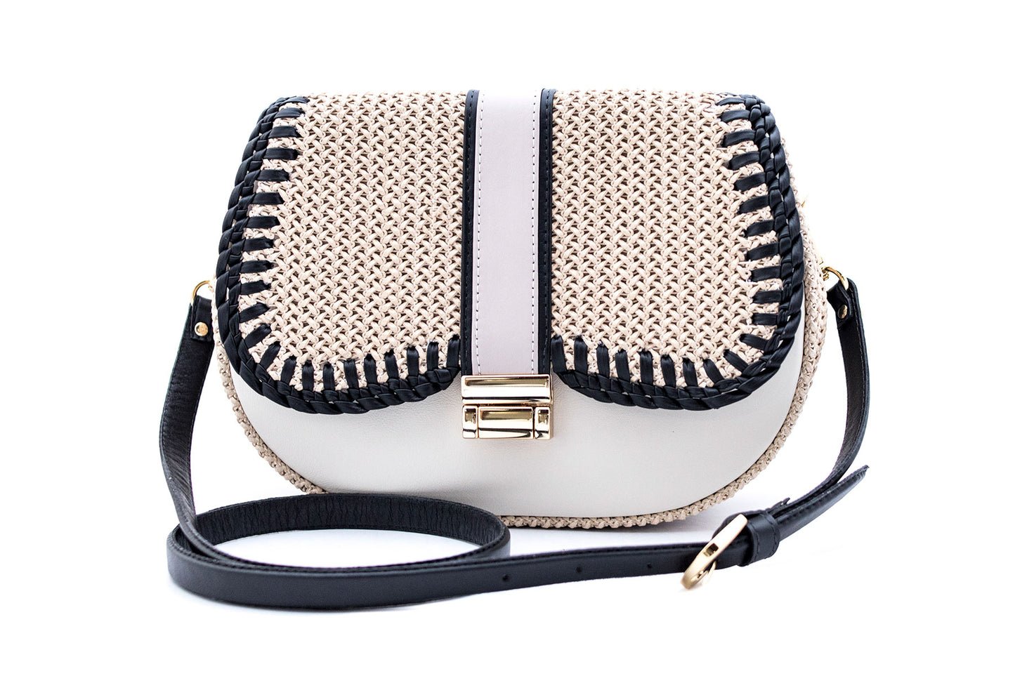 Bolsa Tarsila Off-White c/ Preto
