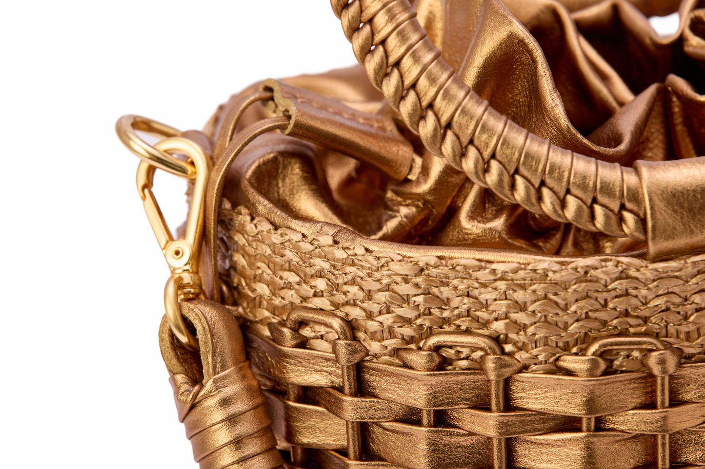 Bolsa Iva Ráfia Natural Bronze