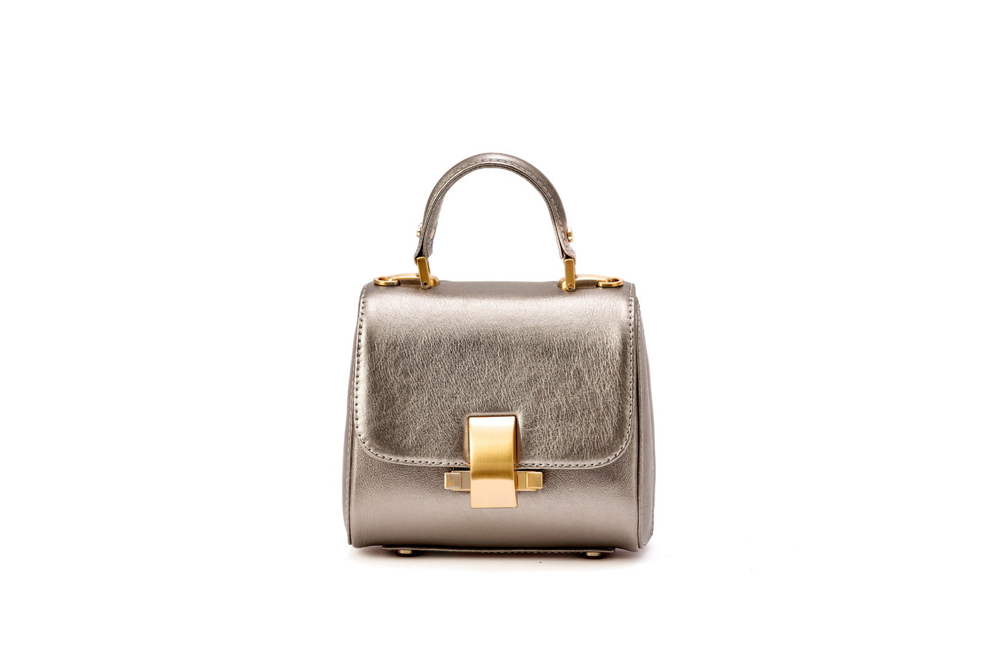 Bolsa Laura Mini Prata envelhecida