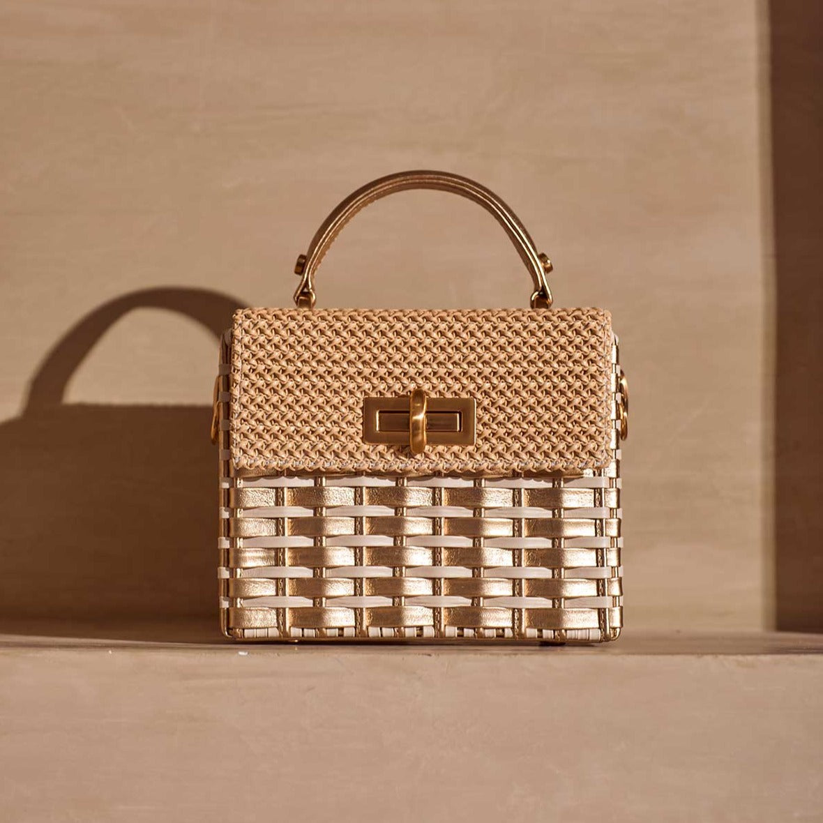 Bolsa Luísa Dourado c/ Off White