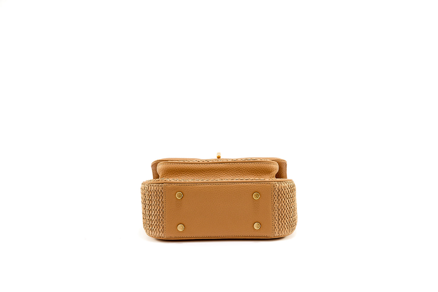 Bolsa Helena Mini Ráfia Natural Macadâmia