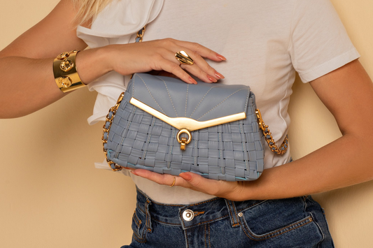 Bolsa Anna Elisa Mini Azul Bebe