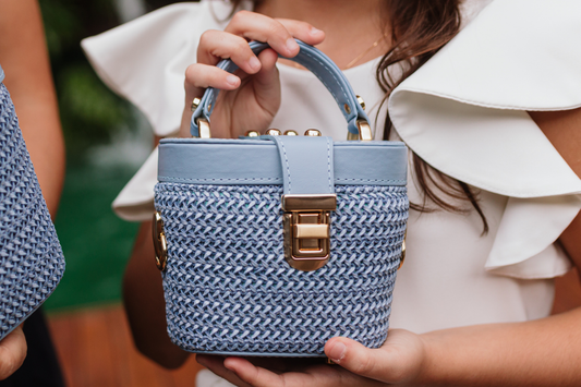 Bolsa Olga Micro Azul Bebe