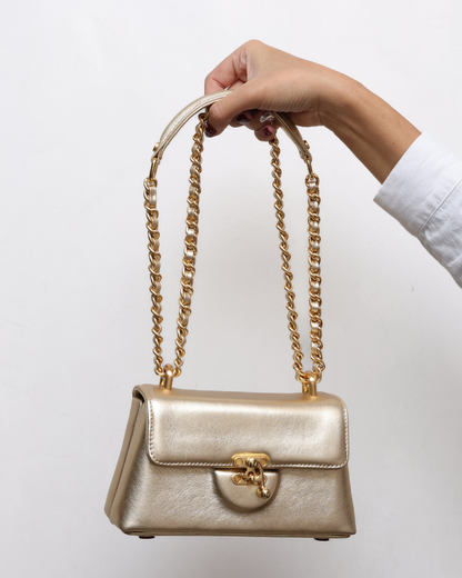 Bolsa Luciana Micro Dourada