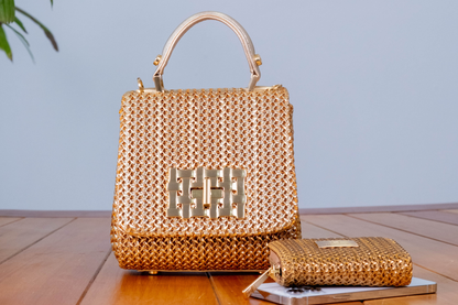 Bolsa Fabiana Mini Dourada