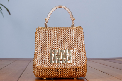 Bolsa Fabiana Mini Dourada