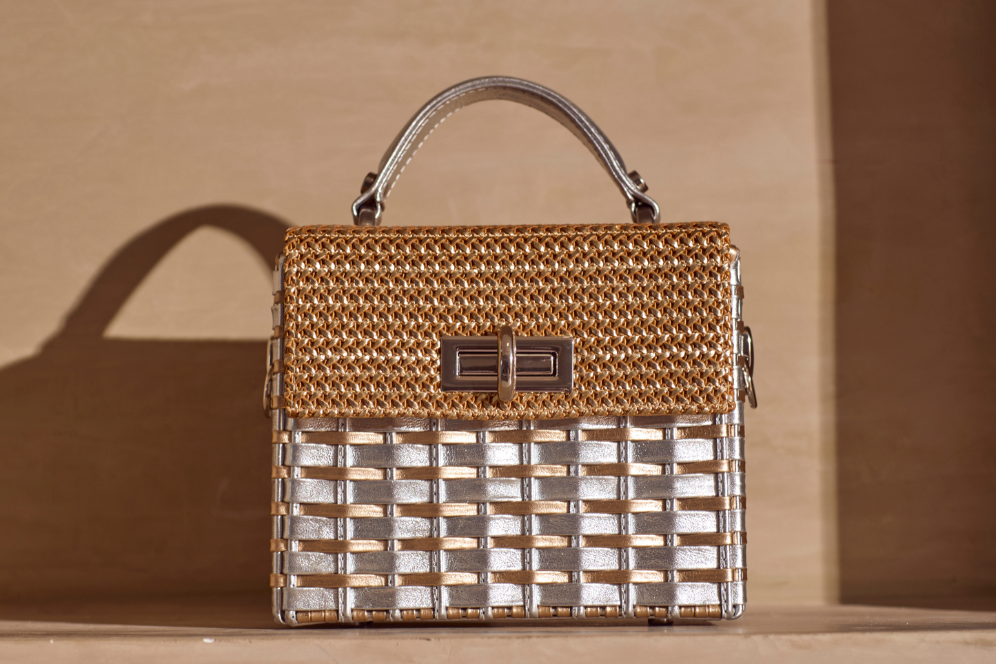 Bolsa Luísa Prata c/ Dourado