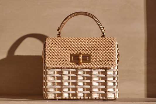 Bolsa Luísa Dourado c/ Off White