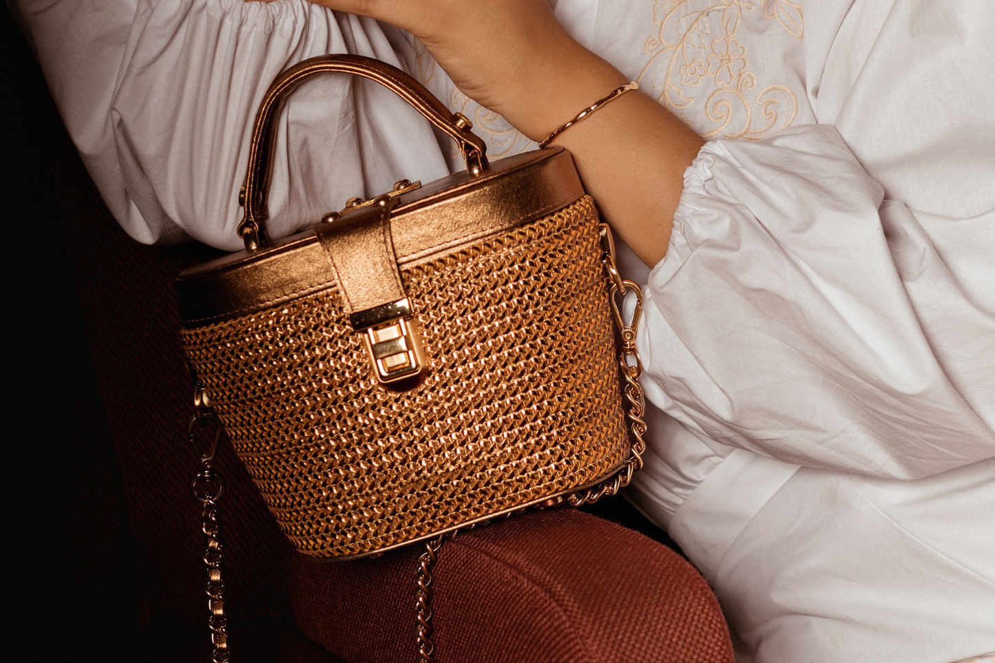 Bolsa Olga Mini Bronze