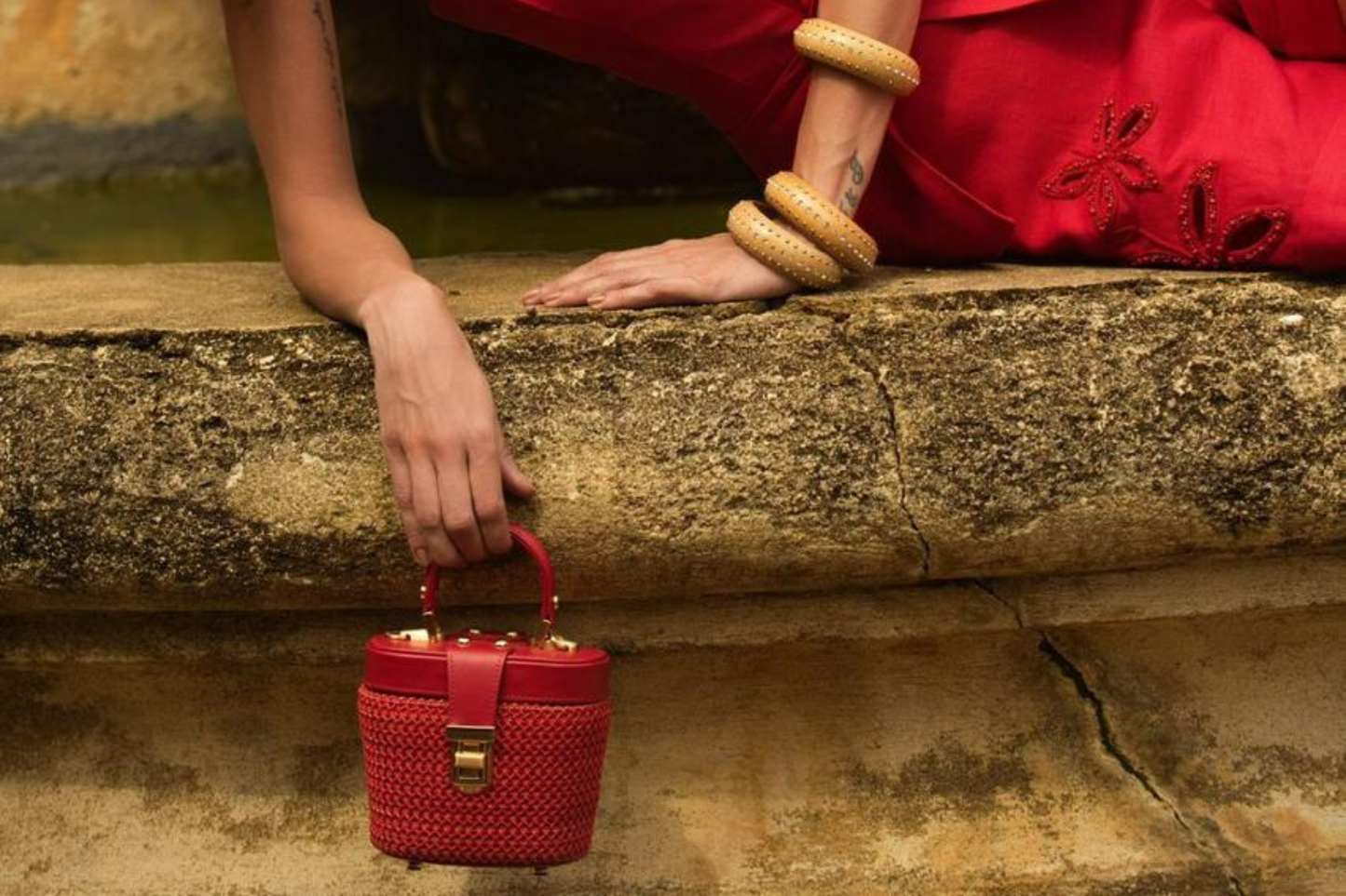 Bolsa Olga Micro Vermelha