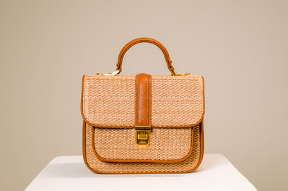 Bolsa Soraia Mini Ráfia Natural c/ Savana