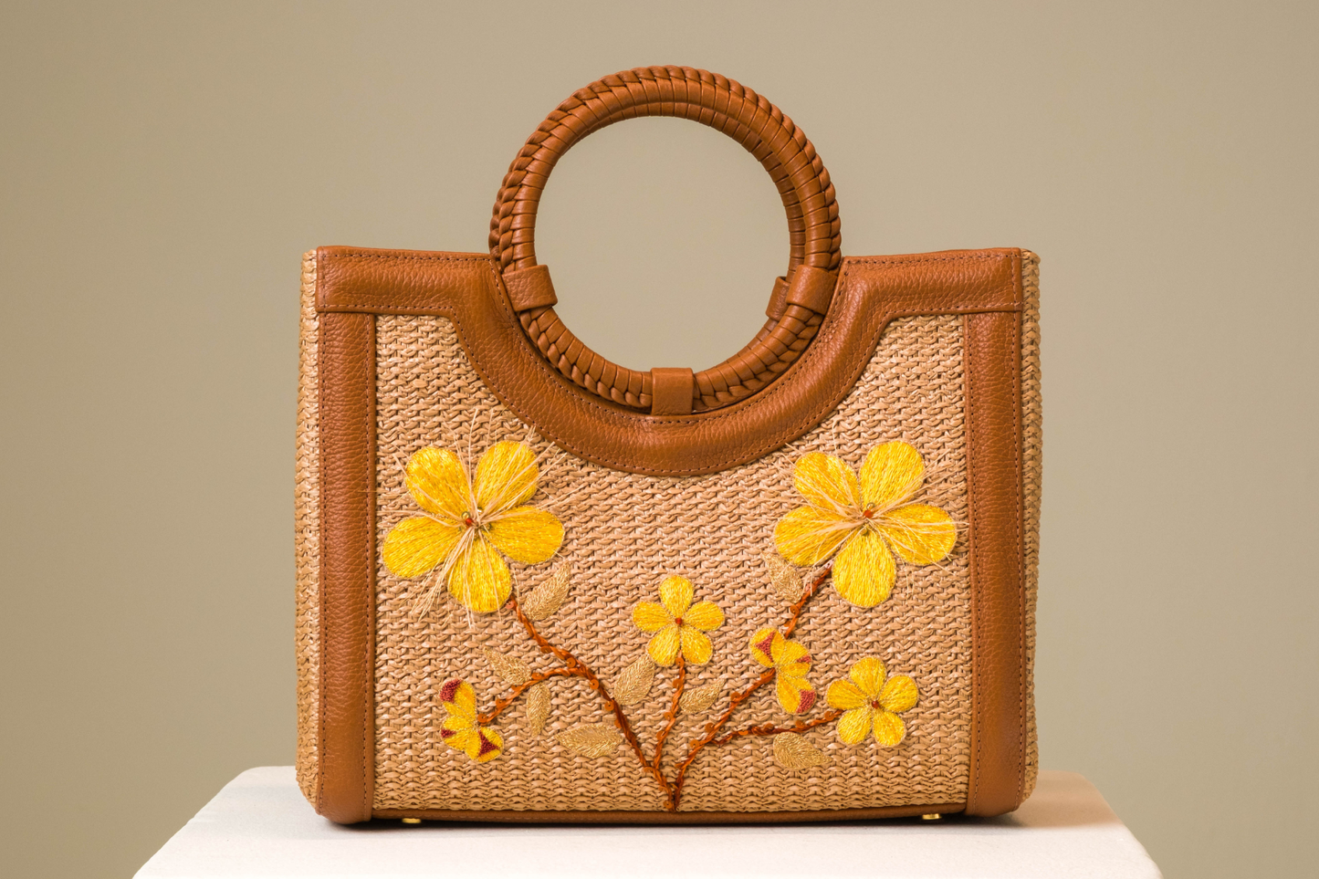 Bolsa Marcela Mini Flor de Pequi