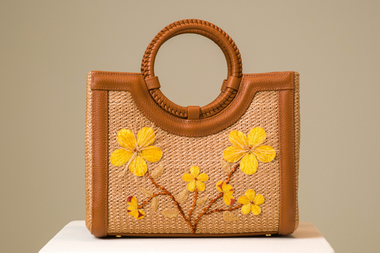 Bolsa Marcela Mini Flor de Pequi
