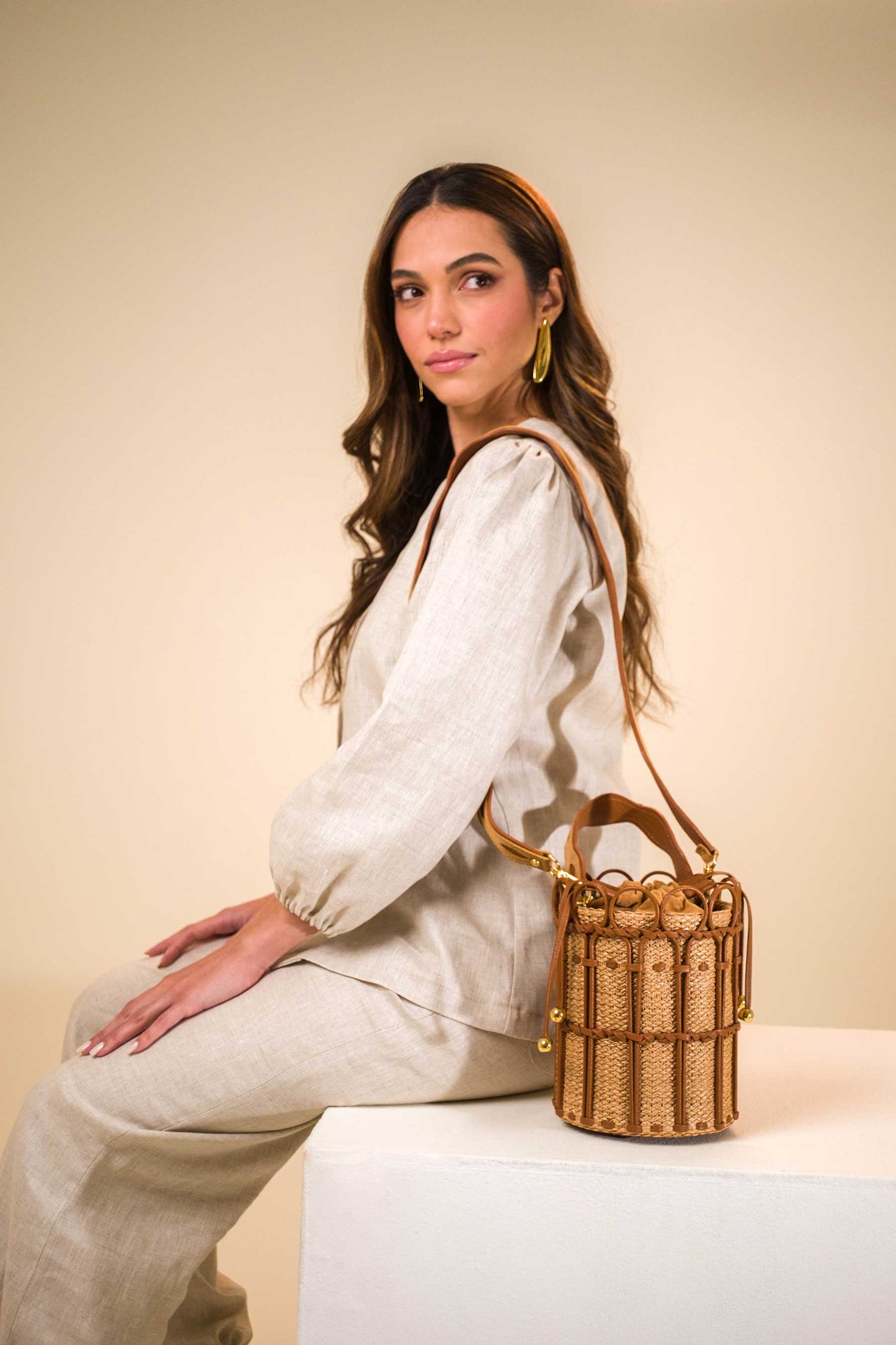 Bolsa Allegra Ráfia Natural c/ Savana