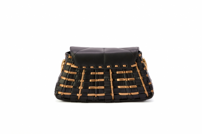 Bolsa Anna Elisa Mini Preto c/ Bronze