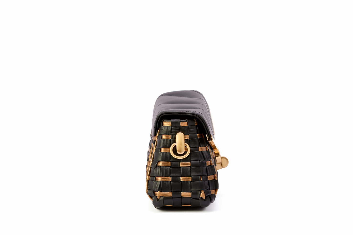 Bolsa Anna Elisa Mini Preto c/ Bronze