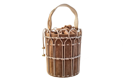 Bolsa Allegra Camurça Creme