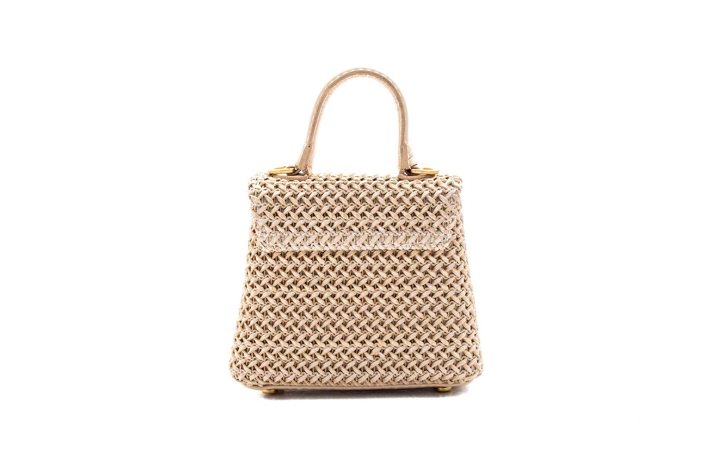 Bolsa Leila Ráfia Micro Creme