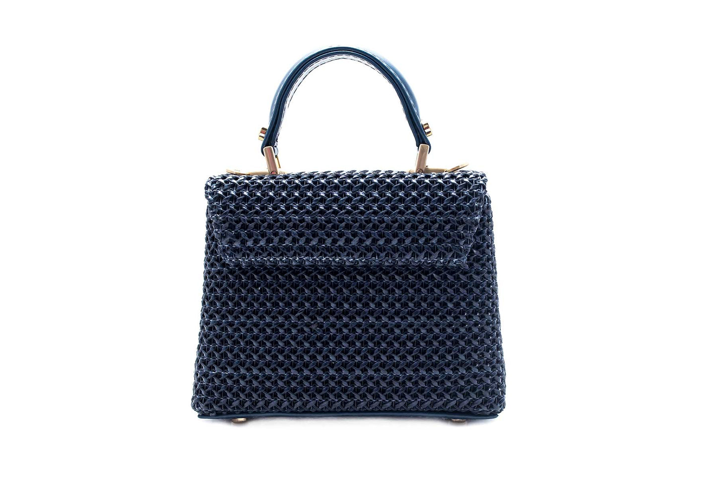 Bolsa Leila Ráfia Mini Azul