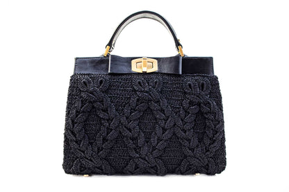Bolsa Lia Crochê Preta