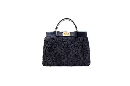 Bolsa Lia Crochê Preta
