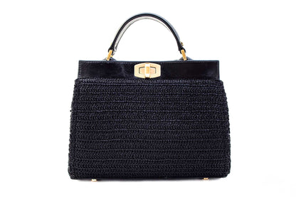 Bolsa Lia Crochê Preta