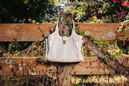 Bolsa Lorena Rafia Natural Off-White