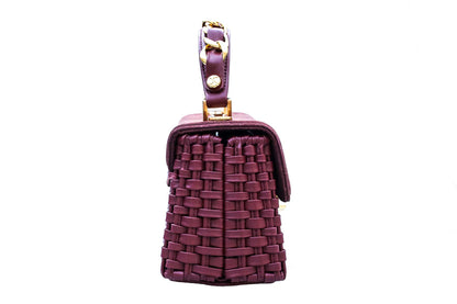 Bolsa Lu Rajão Camurça Bordô