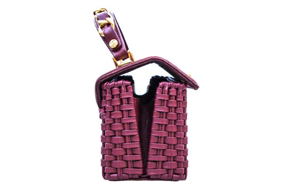 Bolsa Lu Rajão Camurça Bordô