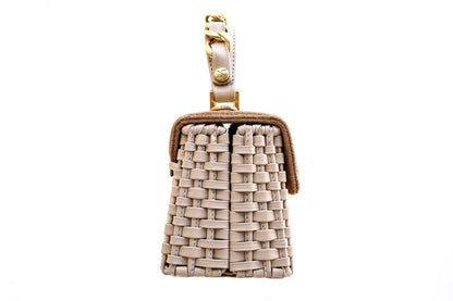 Bolsa Lu Rajão Camurça Creme