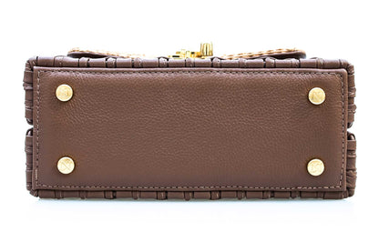 Bolsa Lu Rajão Ráfia Natural c/ Avelã