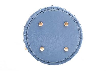 Bolsa Lucila Azul Bebê Verniz