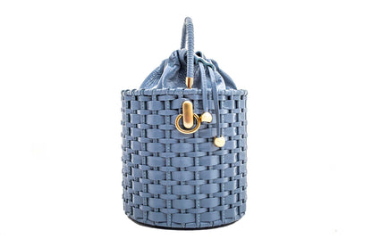 Bolsa Lucila Azul Bebê Verniz