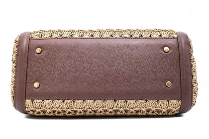 Bolsa Marcela Crochê Caramelo