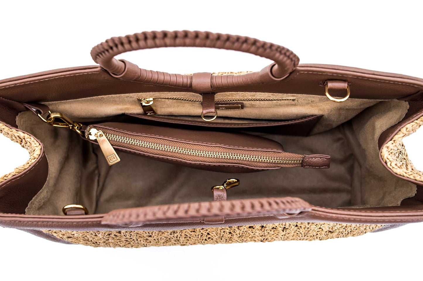 Bolsa Marcela Crochê Caramelo