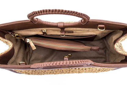 Bolsa Marcela Crochê Caramelo