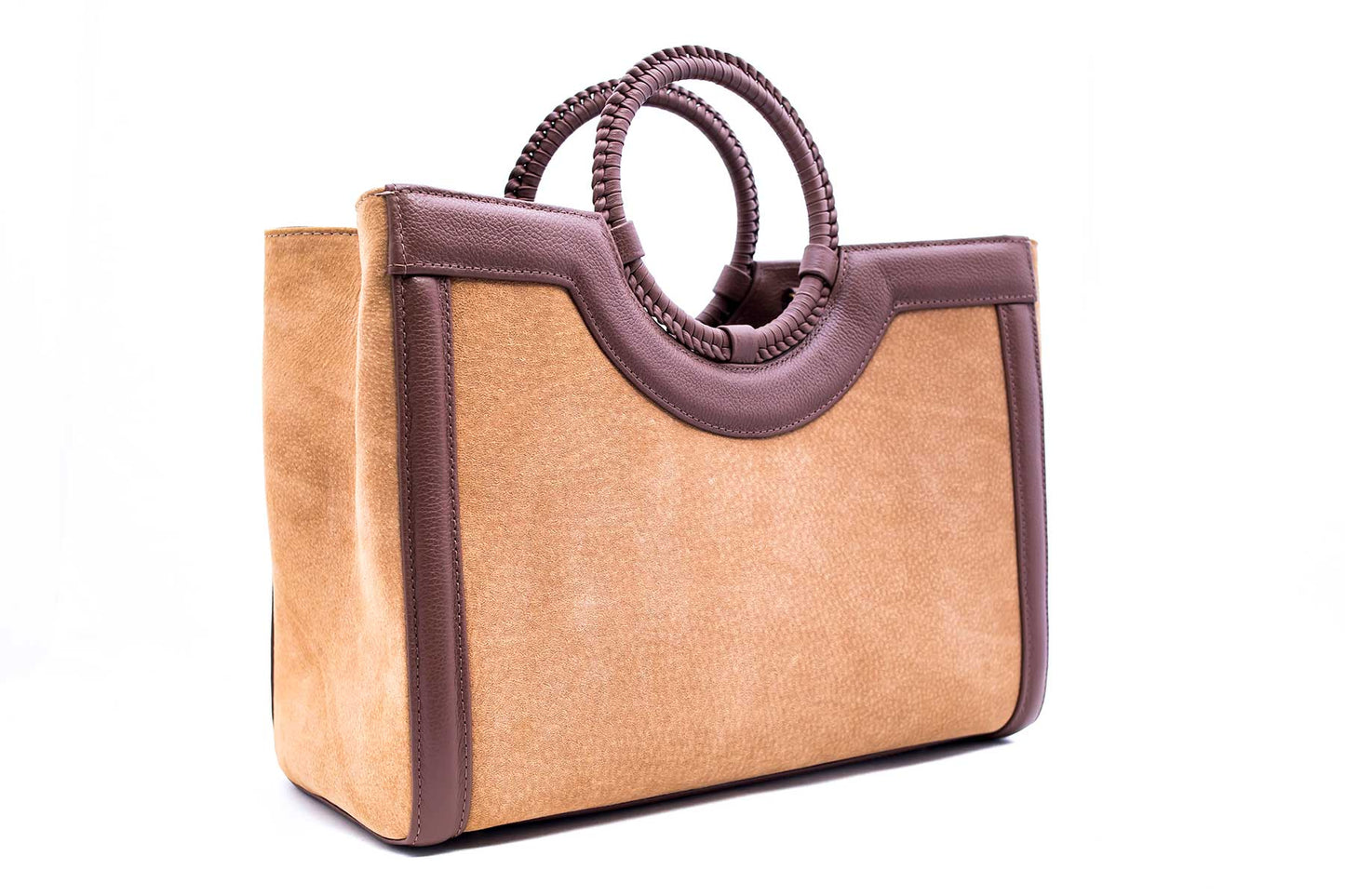Bolsa Marcela Camurça Caramelo