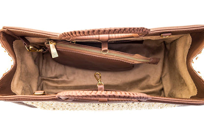 Bolsa Marcela Camurça Caramelo