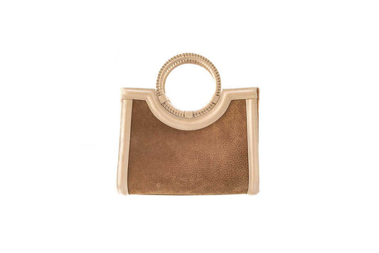 Bolsa Marcela Mini Camurça Creme