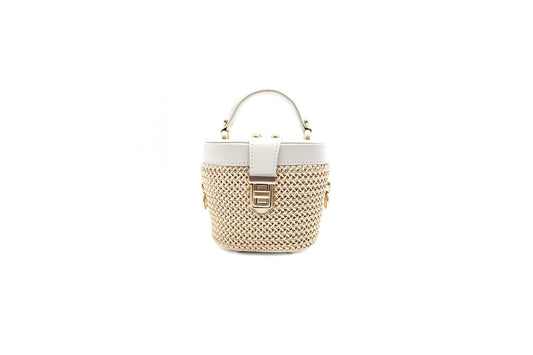 Bolsa Olga Micro Off-White c/ Creme