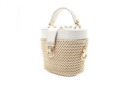 Bolsa Olga Micro Off-White c/ Creme