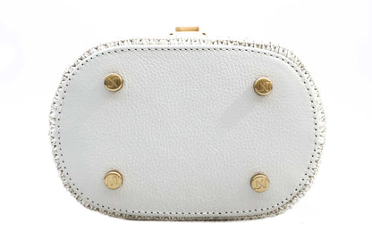 Bolsa Olga Mini Ráfia Natural Off-White