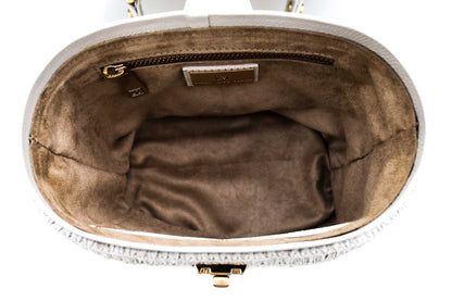 Bolsa Olga Mini Ráfia Natural Off-White