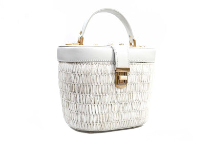 Bolsa Olga Ráfia Natural Off-White
