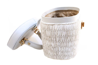 Bolsa Olga Ráfia Natural Off-White