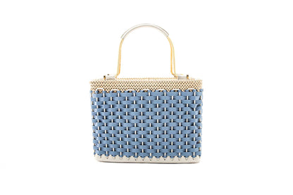 Bolsa Rita Azul Bebê e Off White