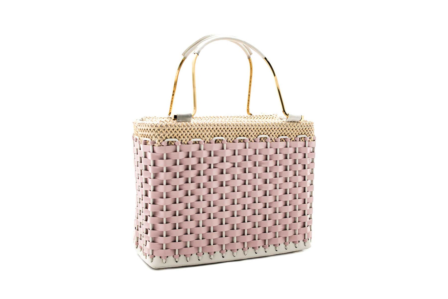 Bolsa Rita Rosa Bebê e Off White